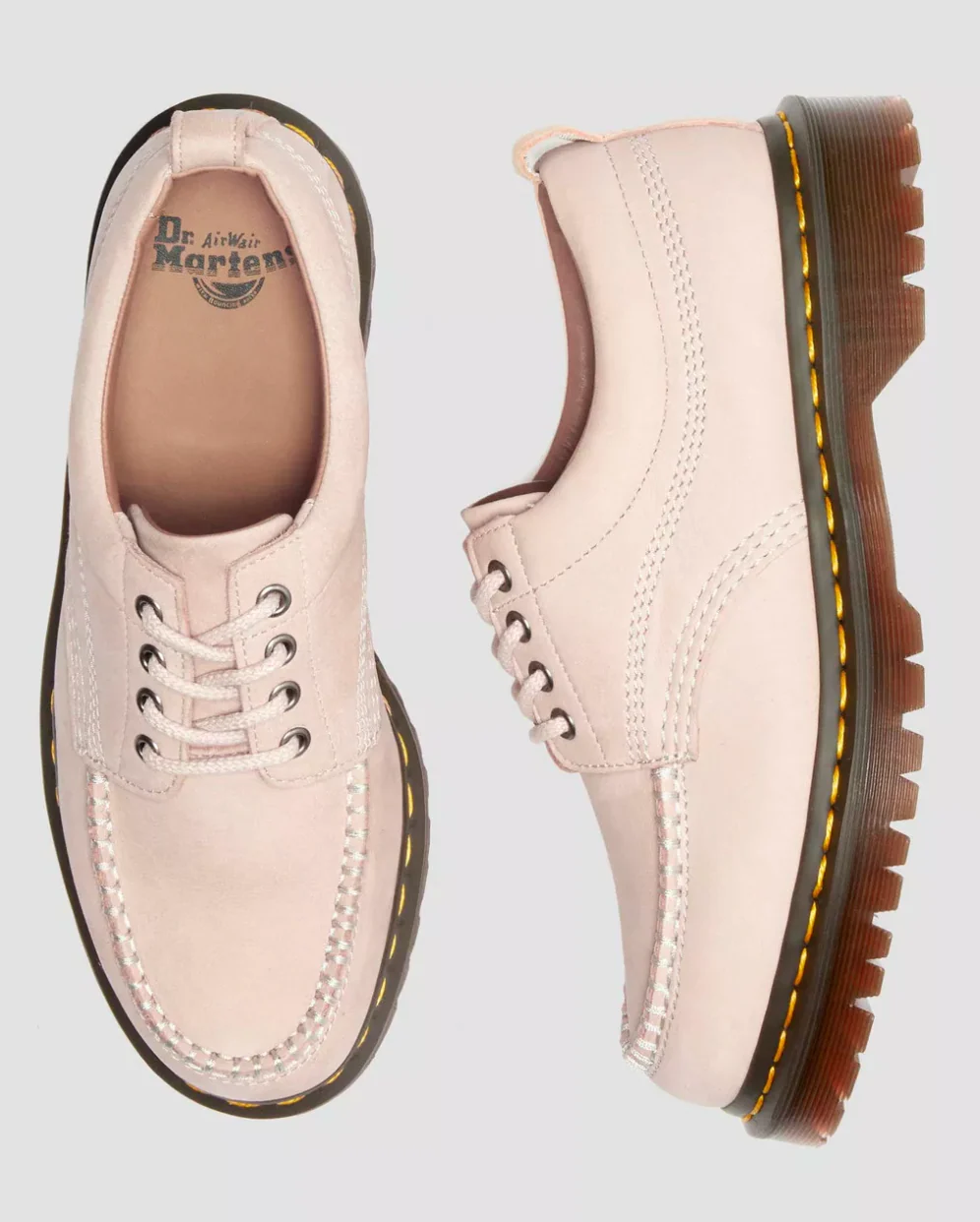 Dr. Martens Buttersoft Leather Moc Toe Shoe - Powder Pink - Image 9