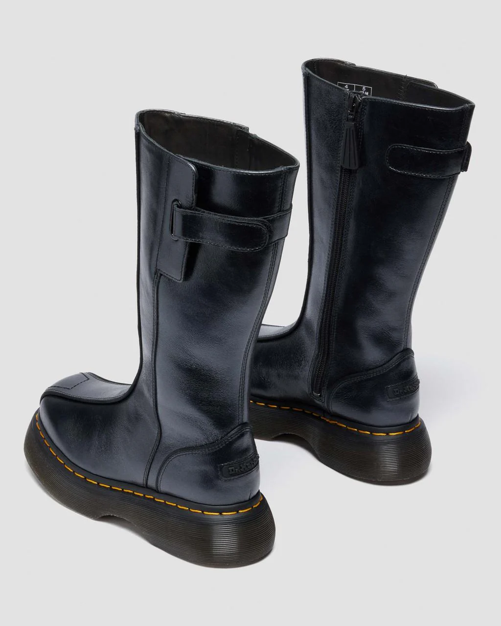 Dr. Martens Buzz Hi Eclipse Leather Boots - Black - Image 4