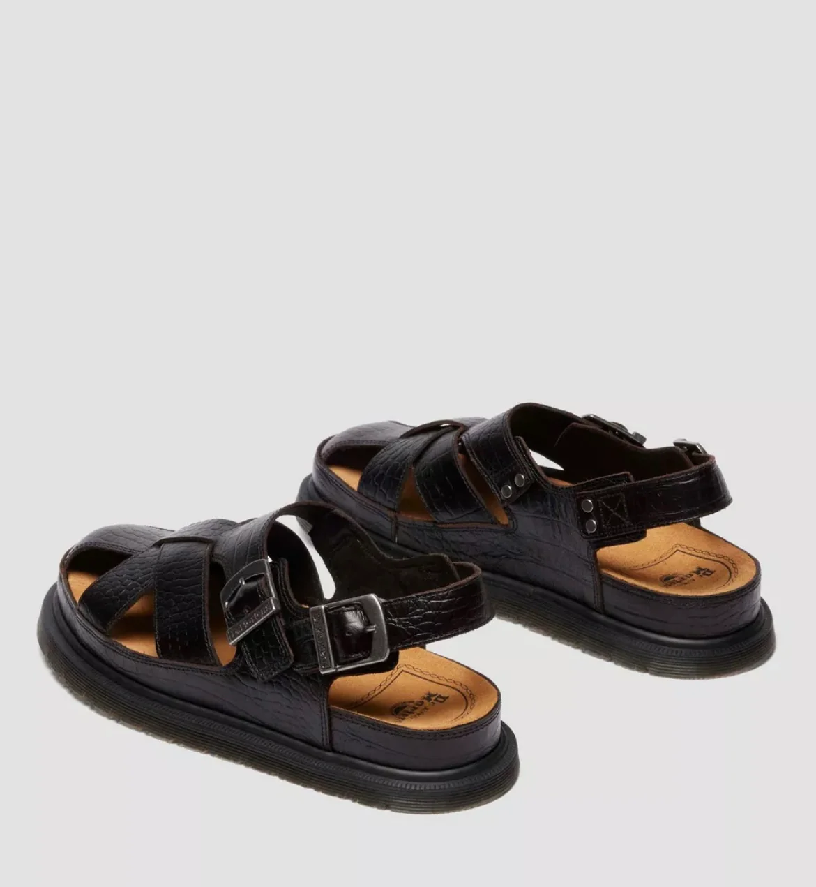 Dr. Martens Fisherman Crocodile Analine Sandals - Image 7