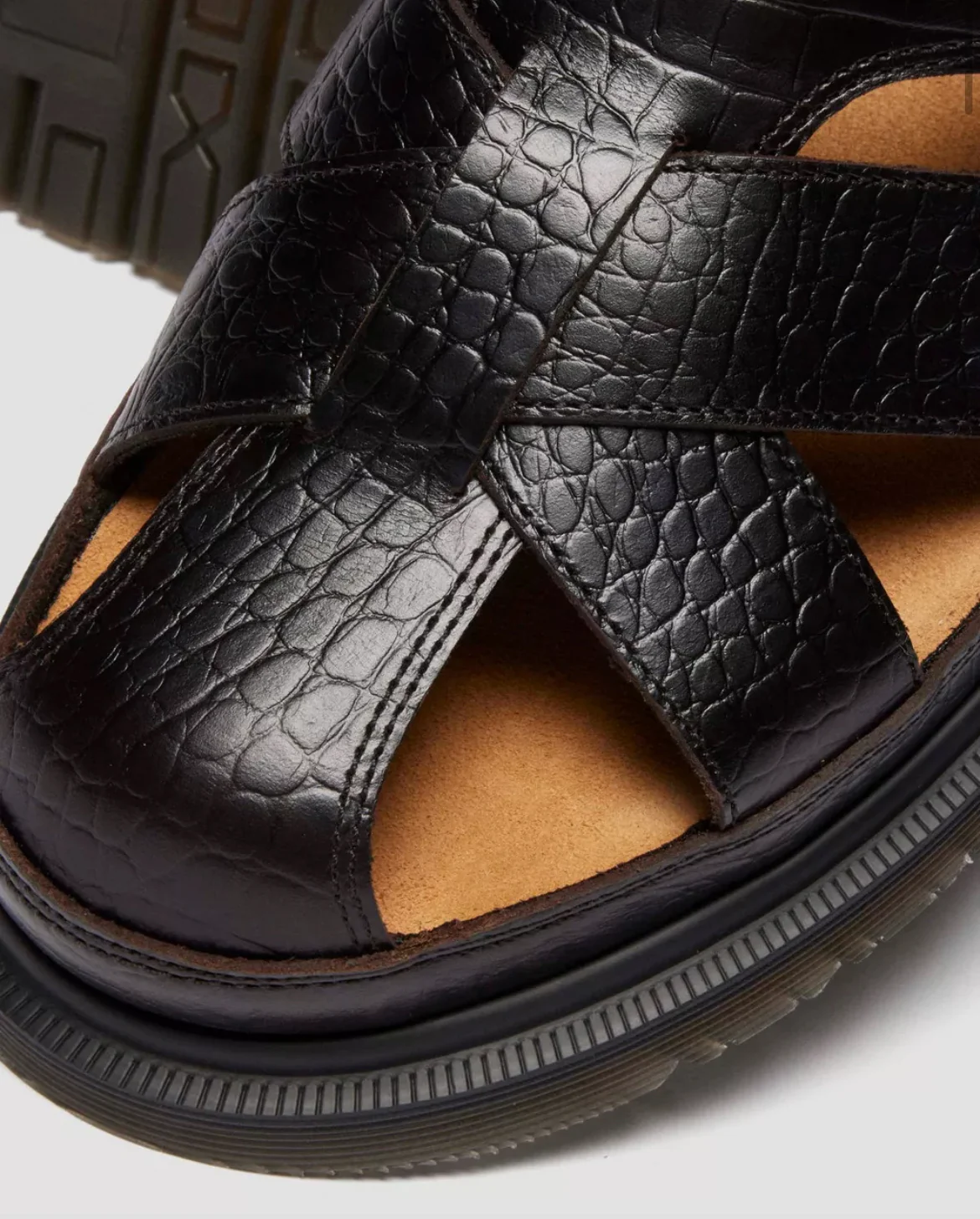 Dr. Martens Fisherman Crocodile Analine Sandals - Image 9