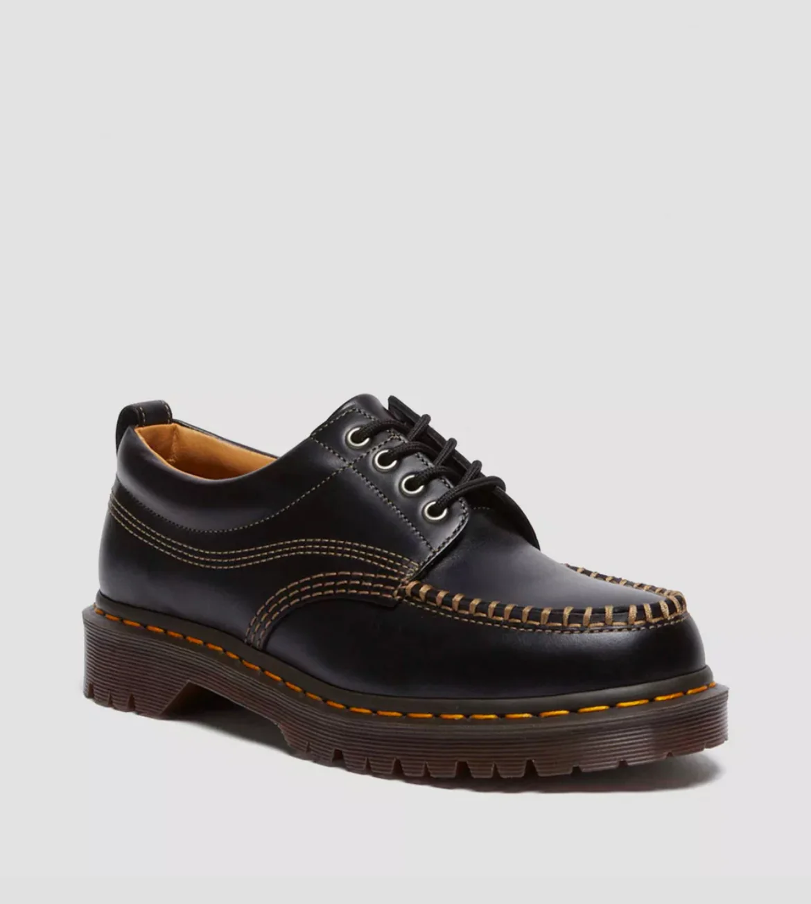 Dr. Martens Lowell Black Analine Moc Toe Shoe - Image 7