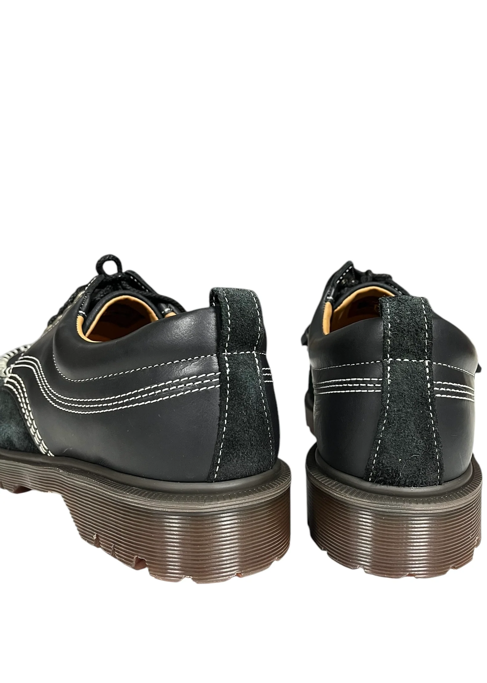 Dr. Martens Lowell Black Mixed Leather Material Moc Toe Shoe - Image 6