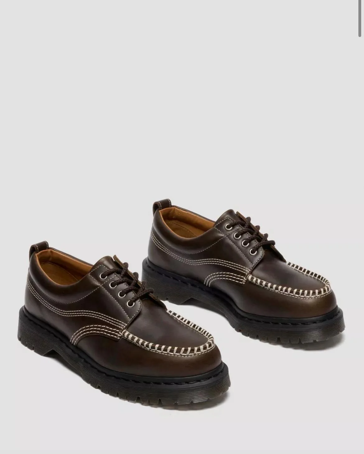 Dr. Martens Lowell Olive Orleans Moc Toe Shoe - Image 2