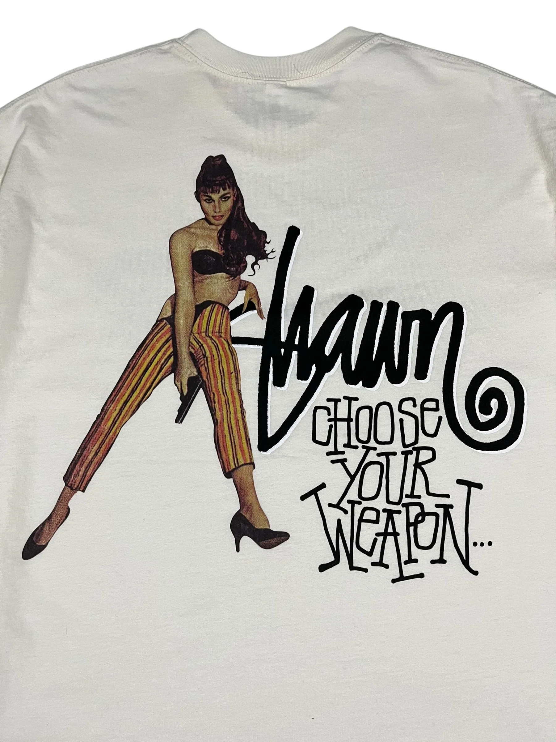 S Double Choose Your Weapon T-Shirt White - Image 6