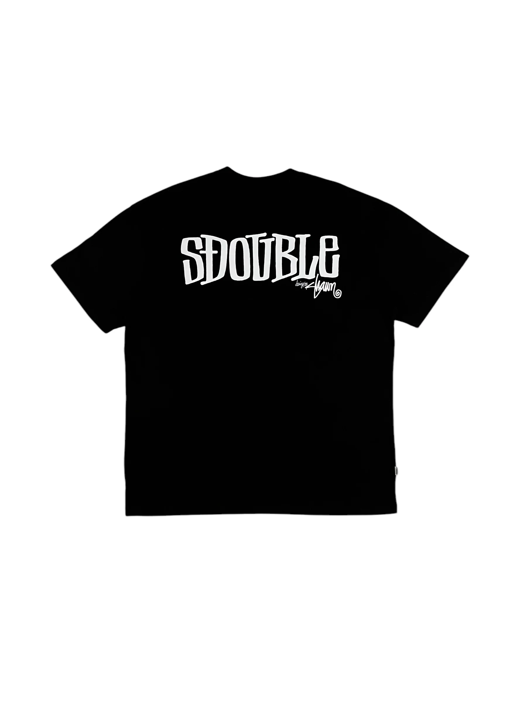 S Double "Design By" T-shirt Black - Image 4