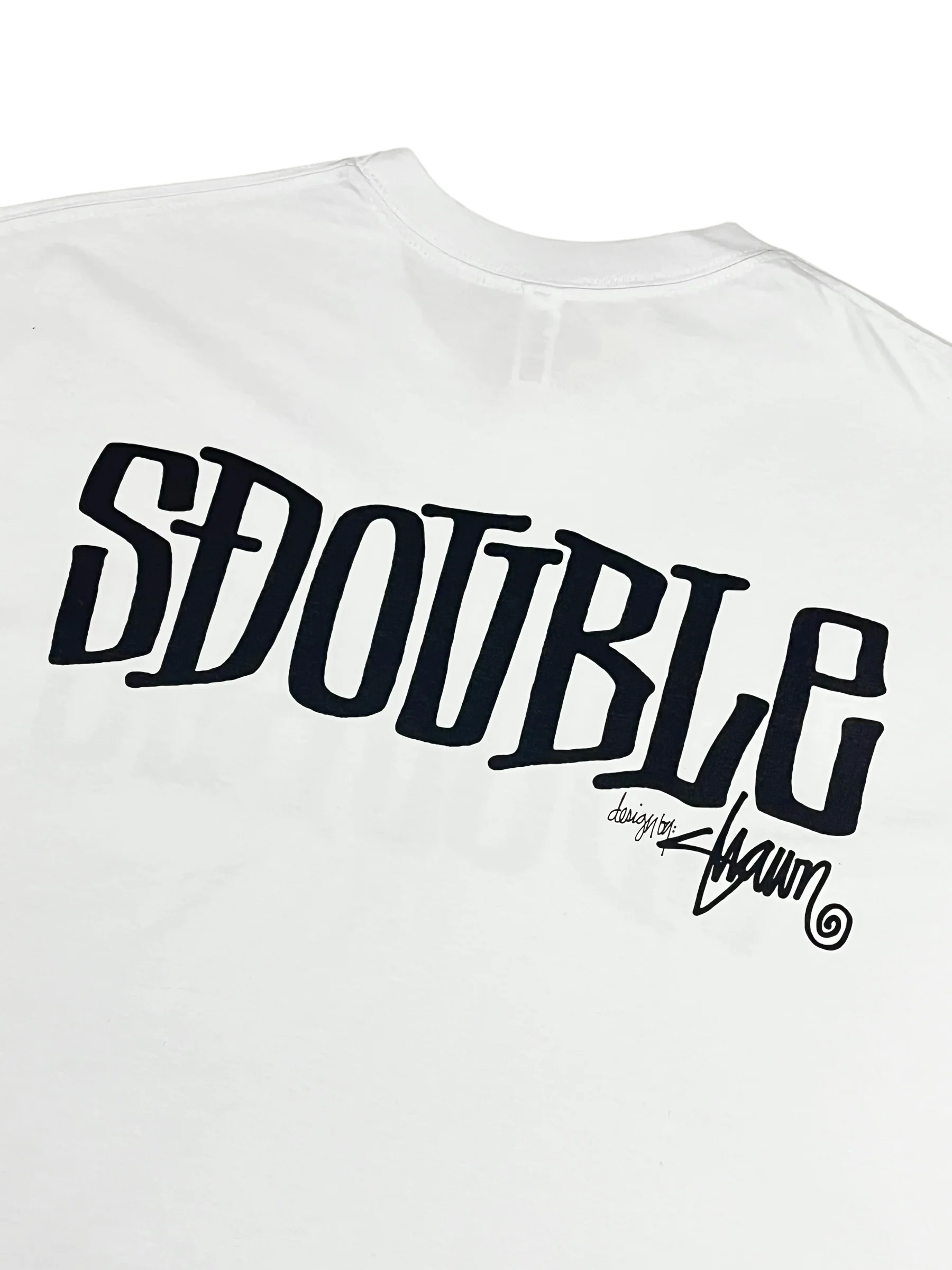 S Double "Design By" T-shirt White - Image 4