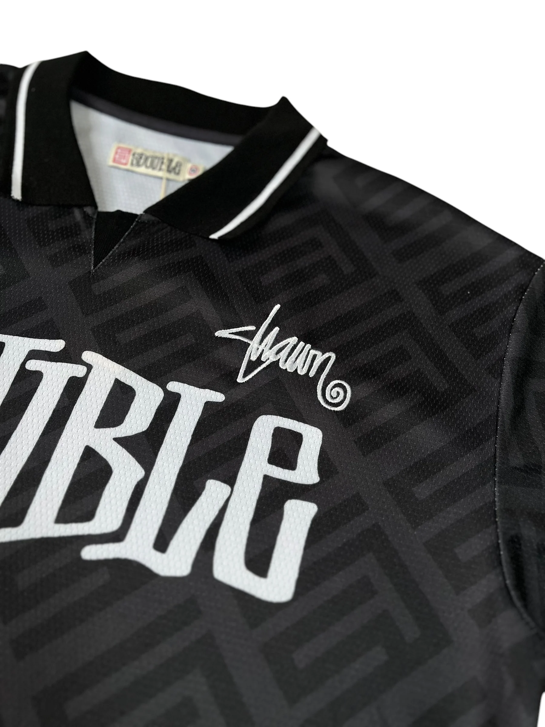 S Double Football Jersey Black - Image 5