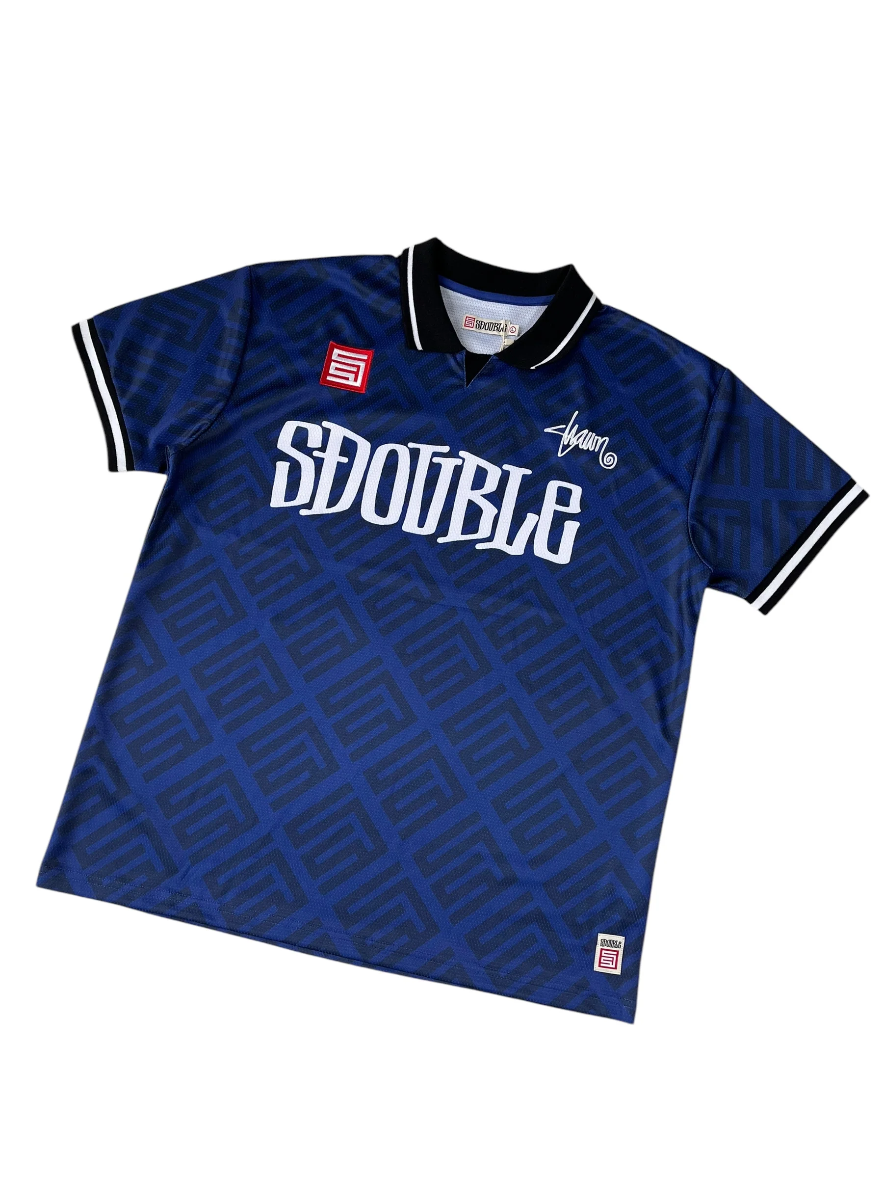 S Double Football Jersey Blue - Image 2