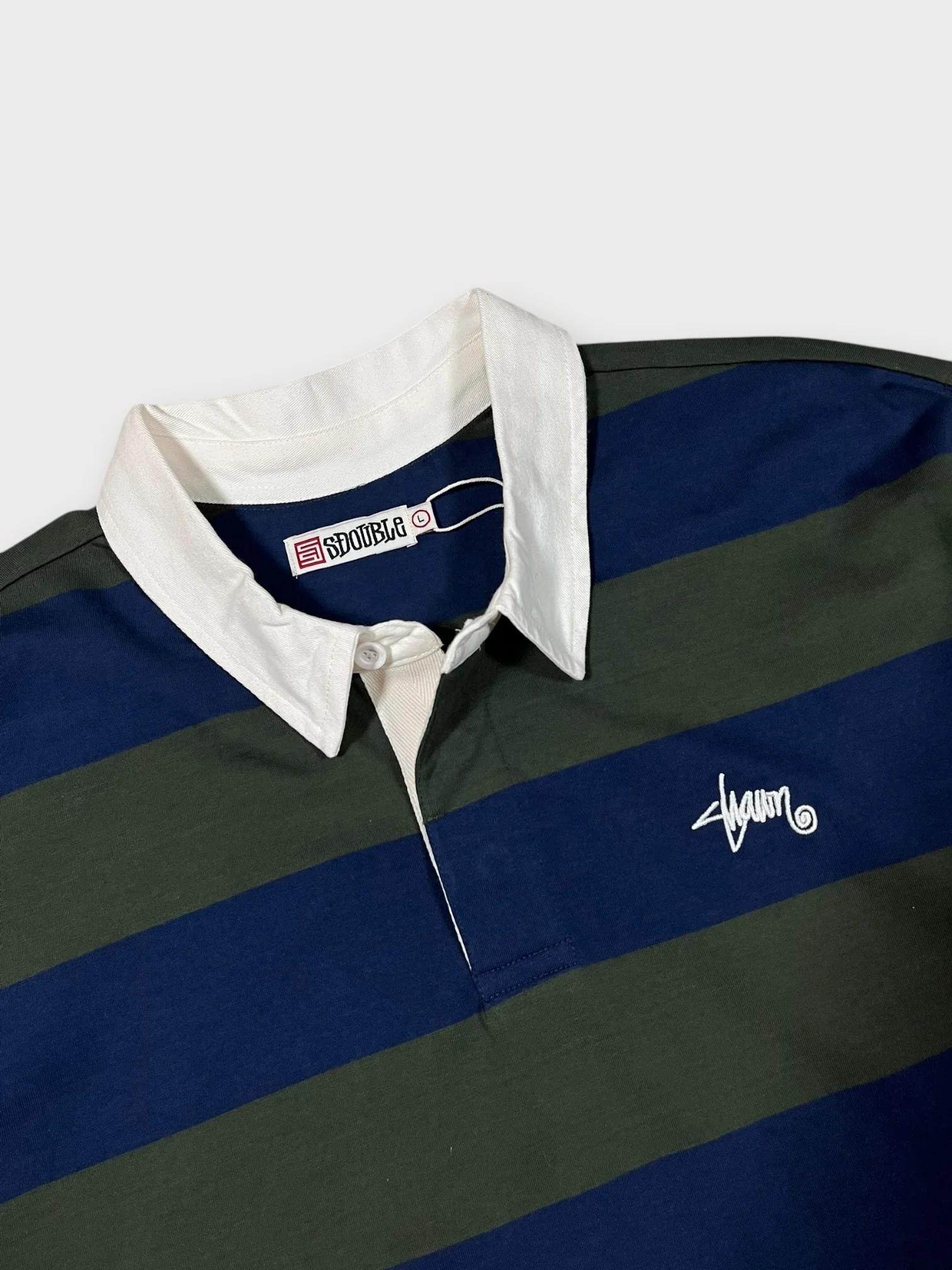 S Double Stripe Rugby Shirt - Image 3