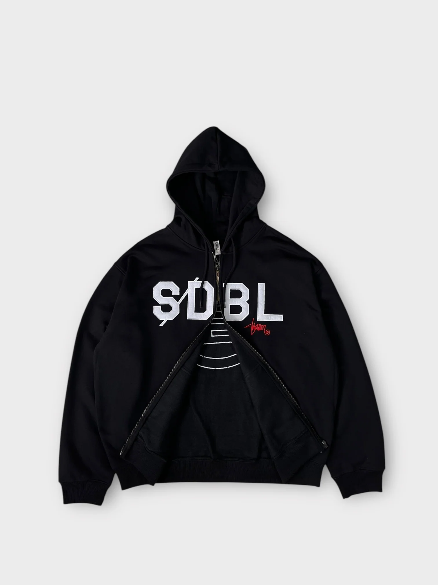 S Double Zip Through Hoodie - Image 4