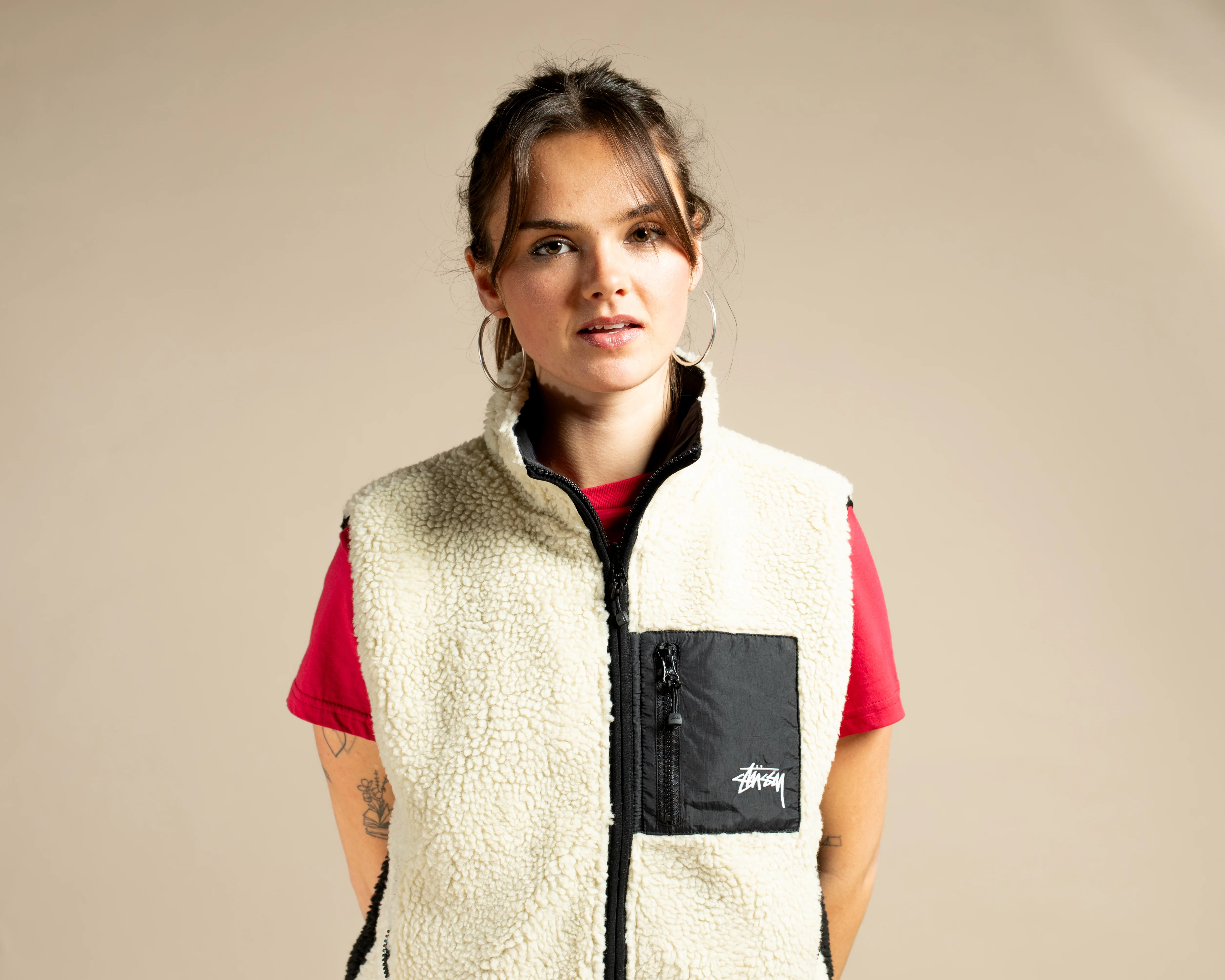 Stüssy Reversible Fleece Gilet - Image 10