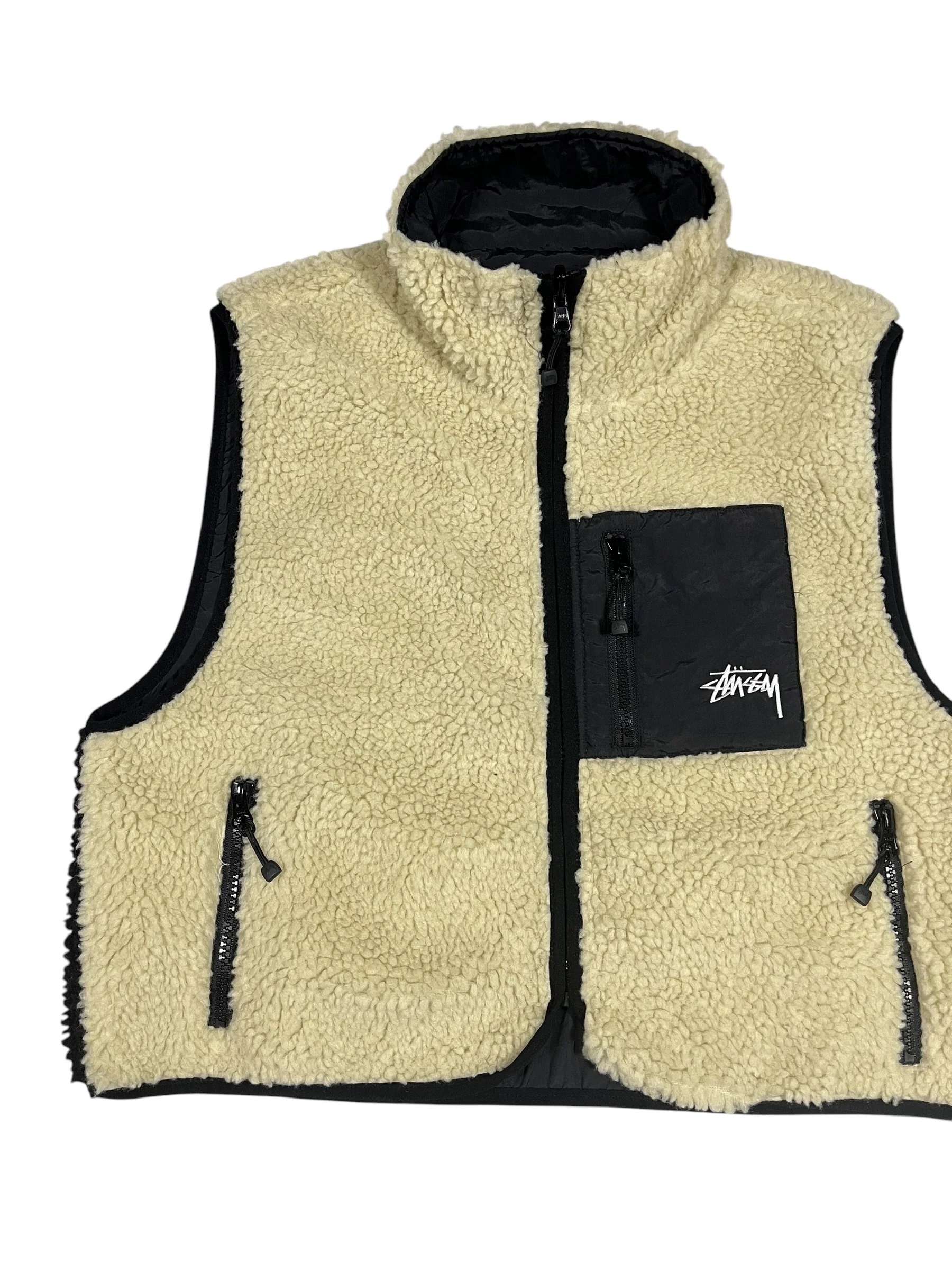 Stüssy Reversible Fleece Gilet - Image 3