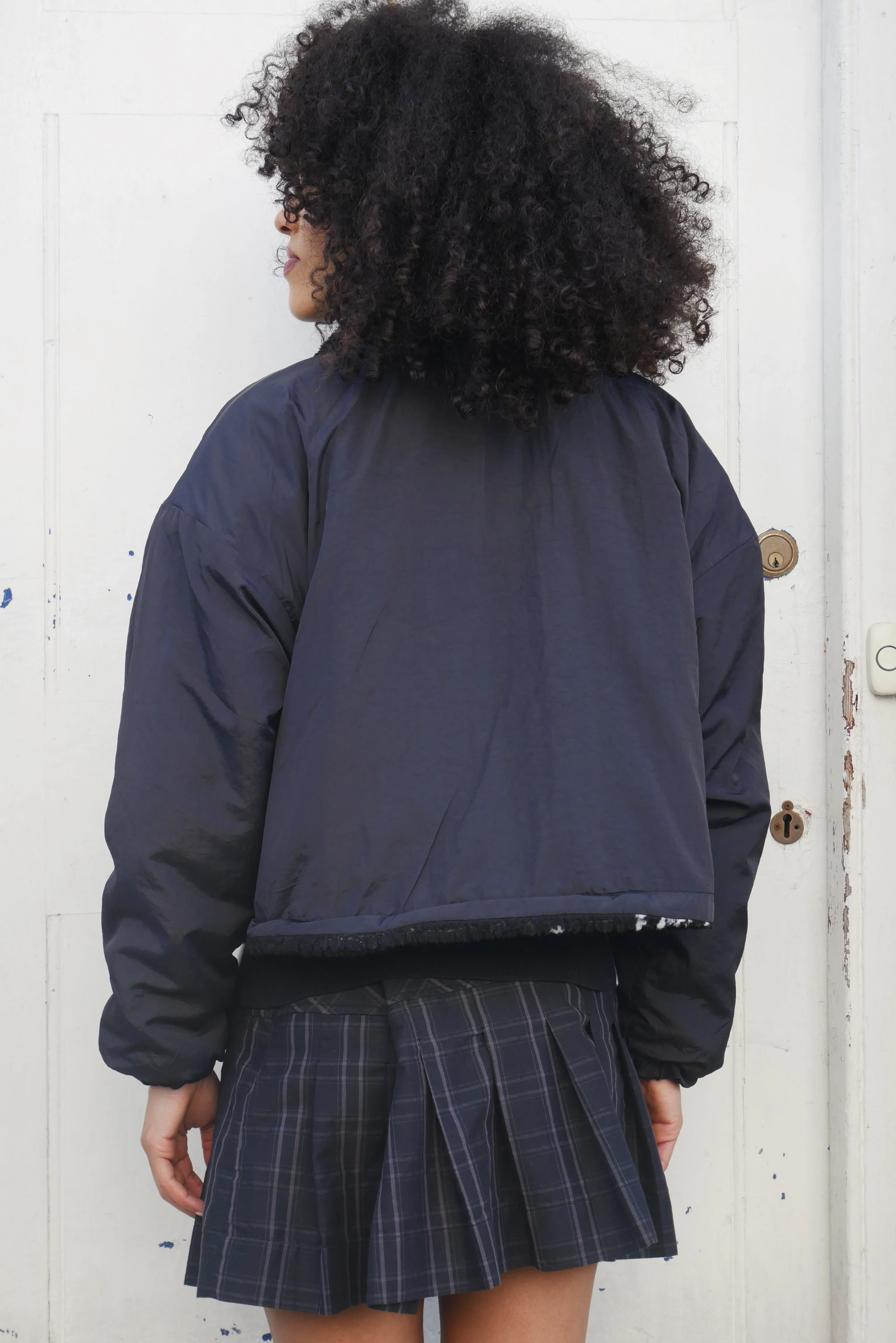 Stüssy Cropped Dragon Fleece Reversible Black - Image 9