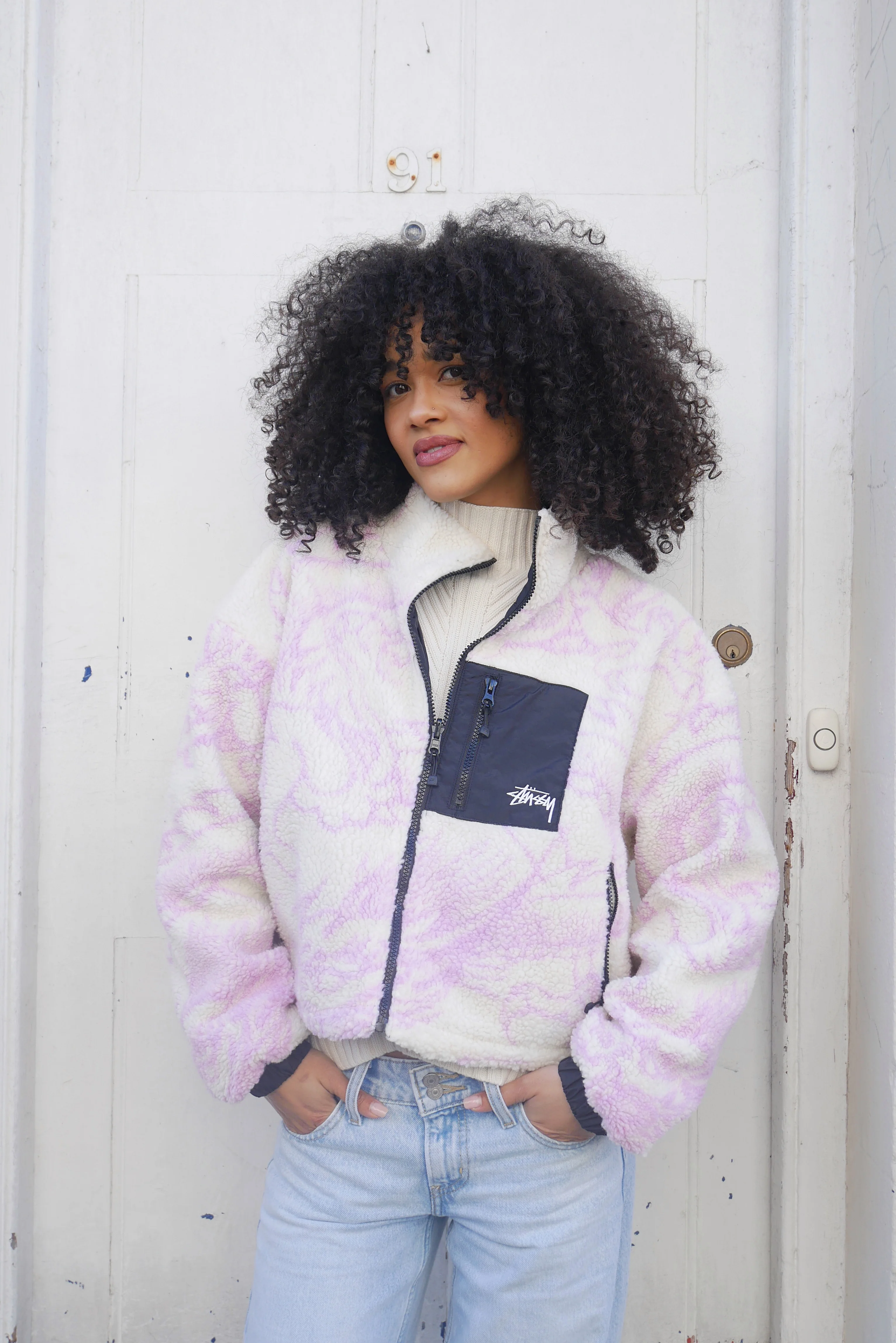 Stüssy Reversible Dragon Jacket Pink - Image 2