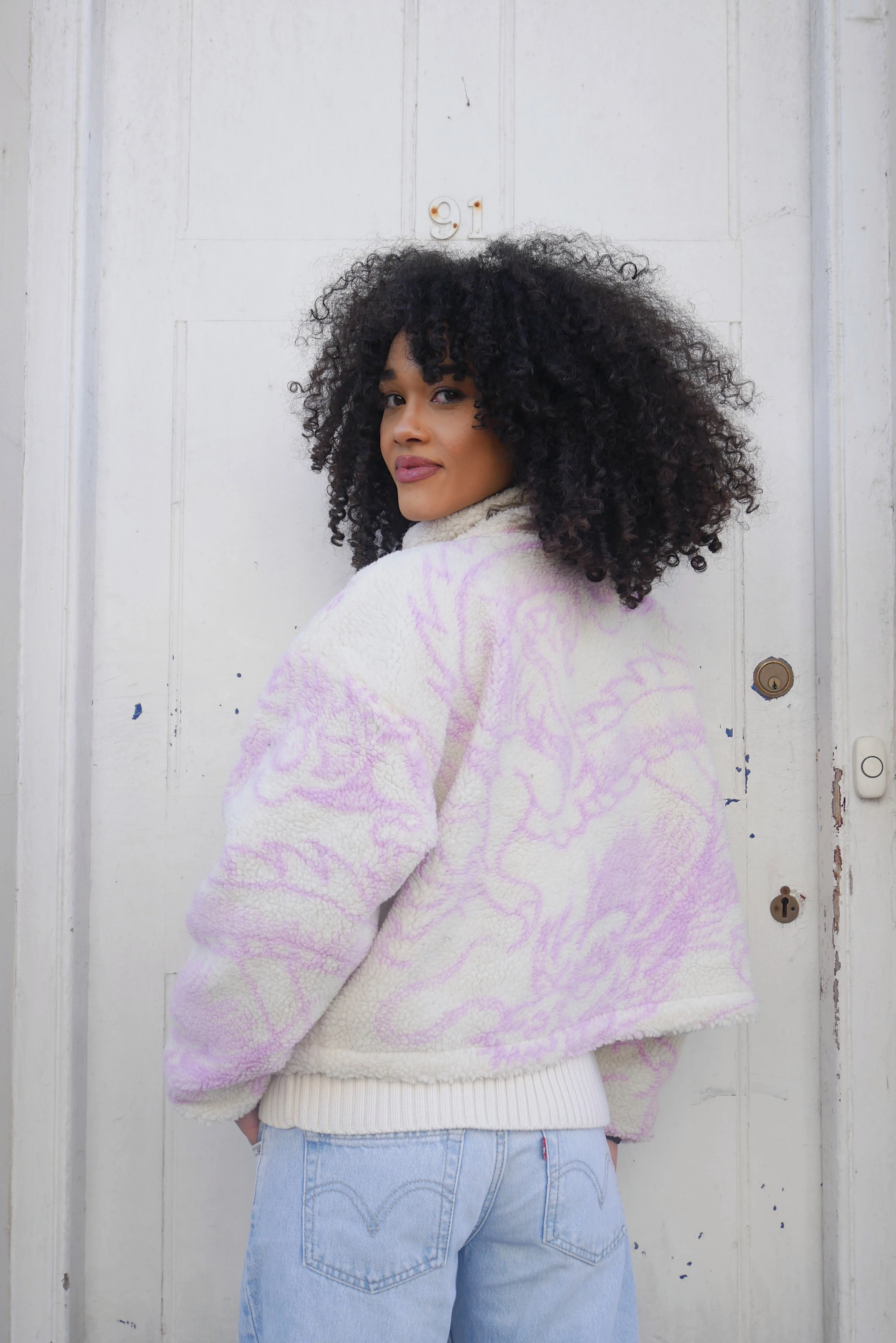 Stüssy Reversible Dragon Jacket Pink - Image 5