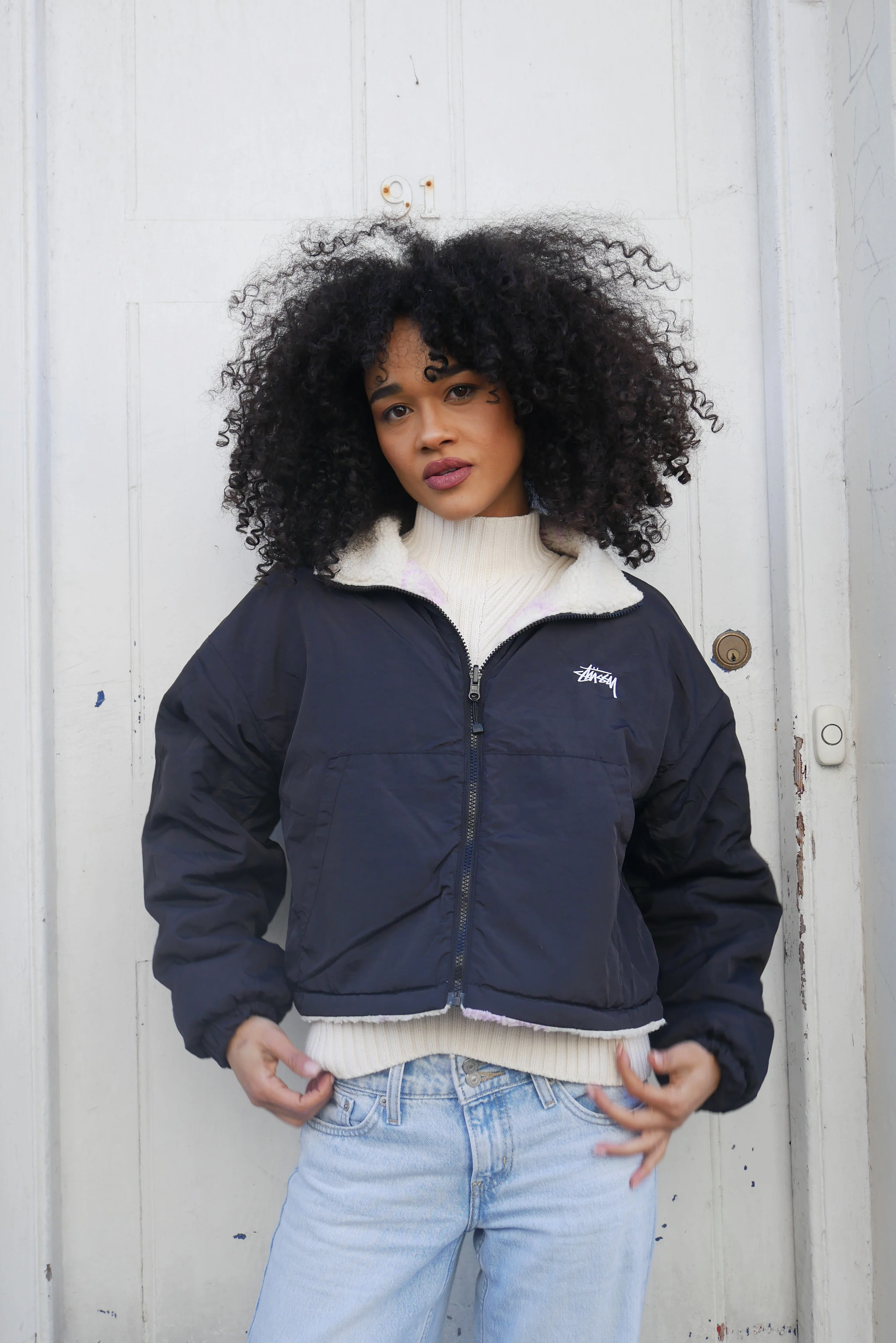Stüssy Reversible Dragon Jacket Pink - Image 7