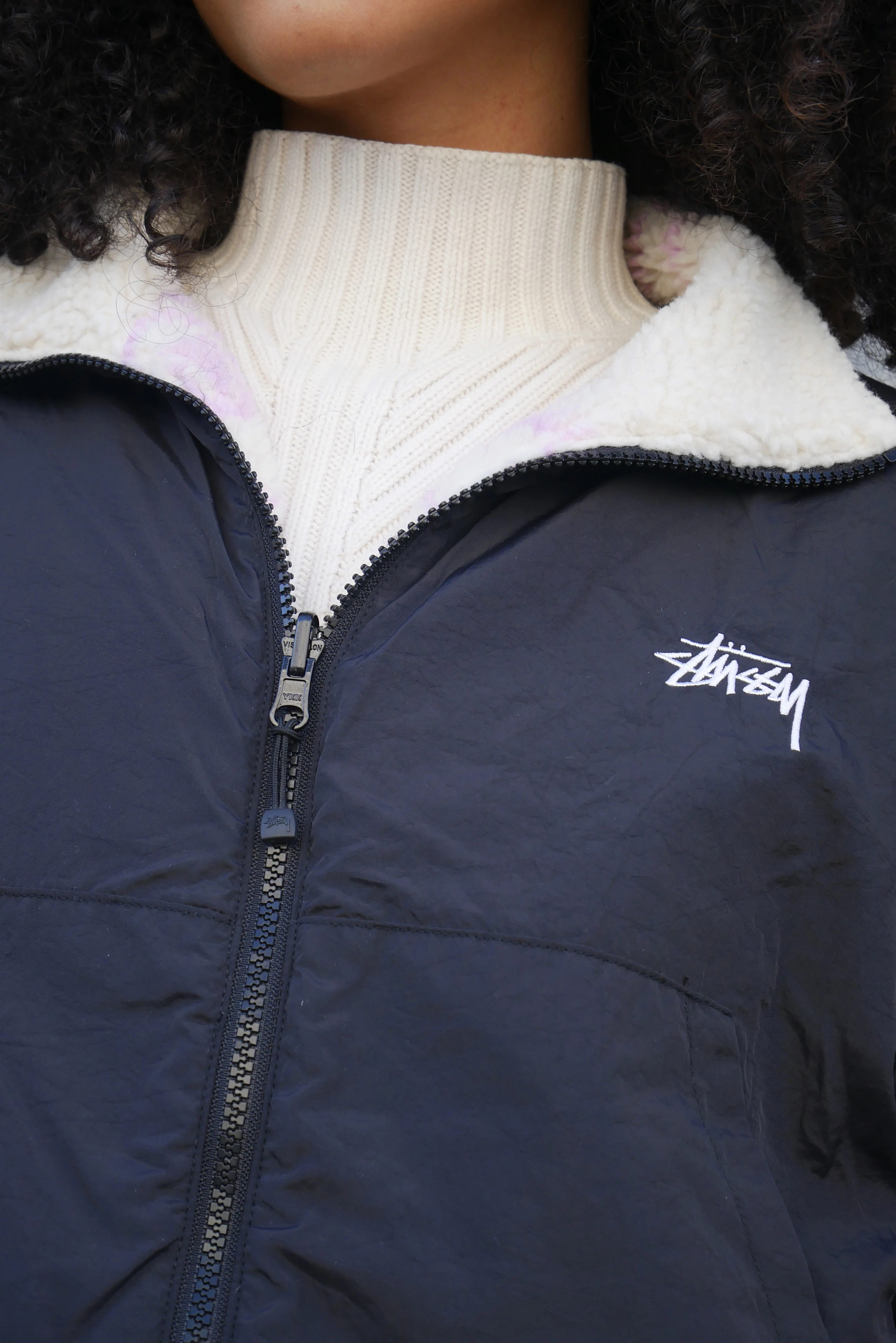 Stüssy Reversible Dragon Jacket Pink - Image 9